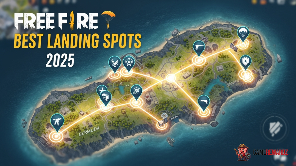 Free Fire Best Landing Spots 2025